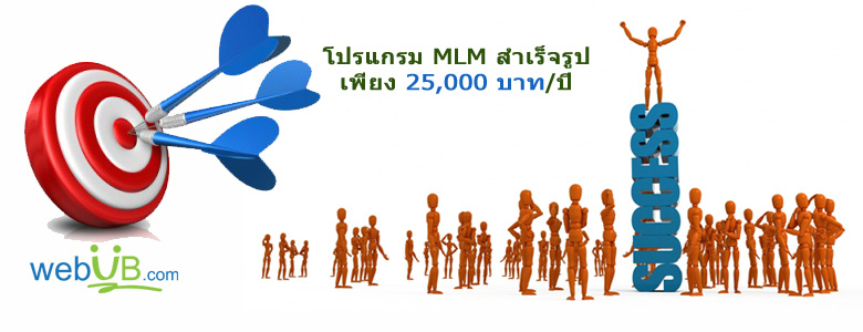 ระบบ mlm สำเร็จรูป เพียง 25,000 บาท/ปี